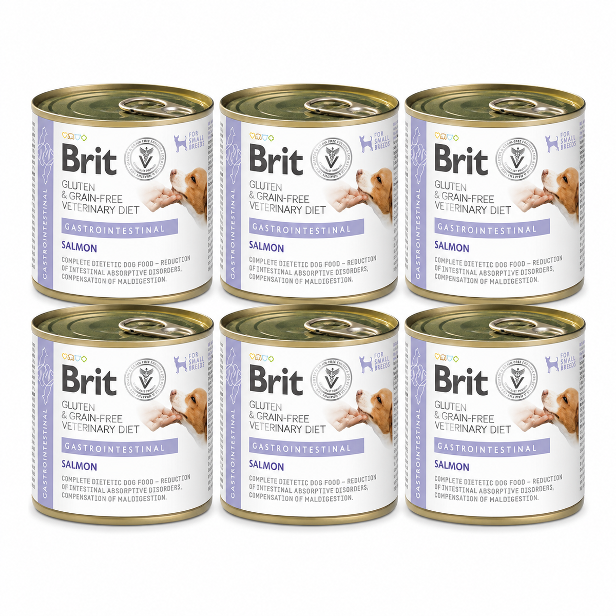 Brit Veterinary Diet Gastrointestinal Salmon för hundar 6 x 200 g