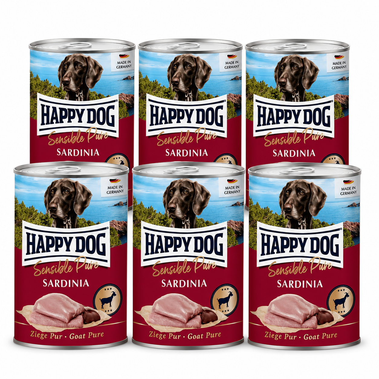 Happy Dog Sensible Pure Sardinia - Get Våtfoder 6 x 400 g