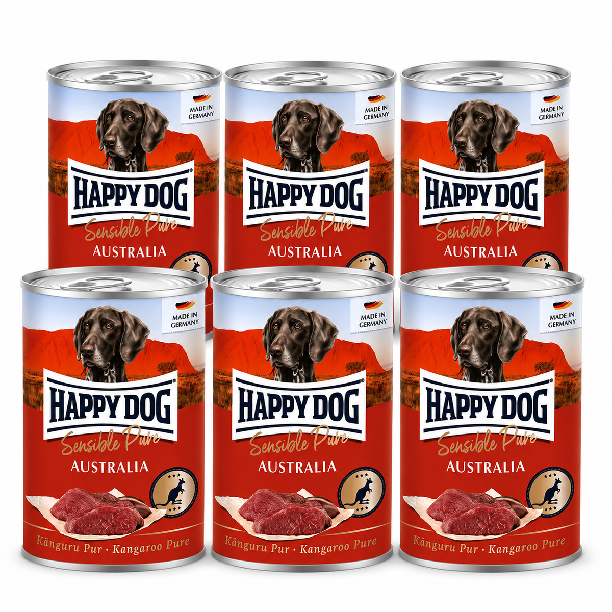 Happy Dog Sensible Pure Australia - Kangaroo 6 x 400 g