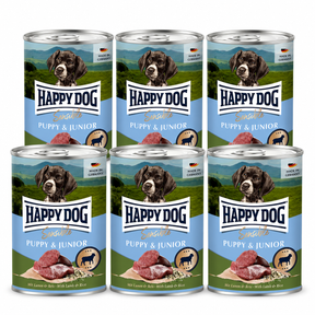 Happy Dog Sensible Puppy & Junior Can - Lamb & Rice 6 x 400 g