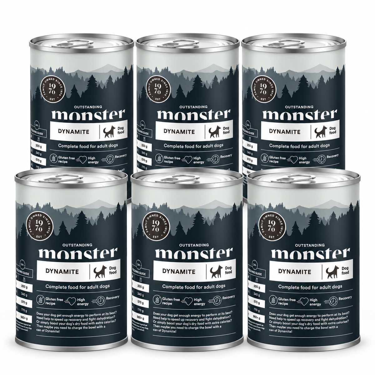 Monster Dog Adult Dynamite Chicken 6 x 400 g