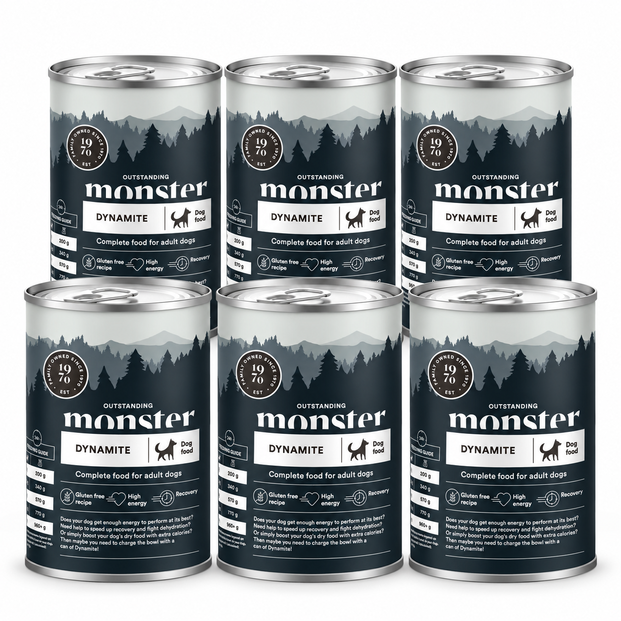 Monster Dog Adult Dynamite Chicken 6 x 400 g