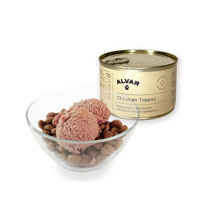 Alvar Pet Chicken Topper 6 x 400 g VALUE PACK