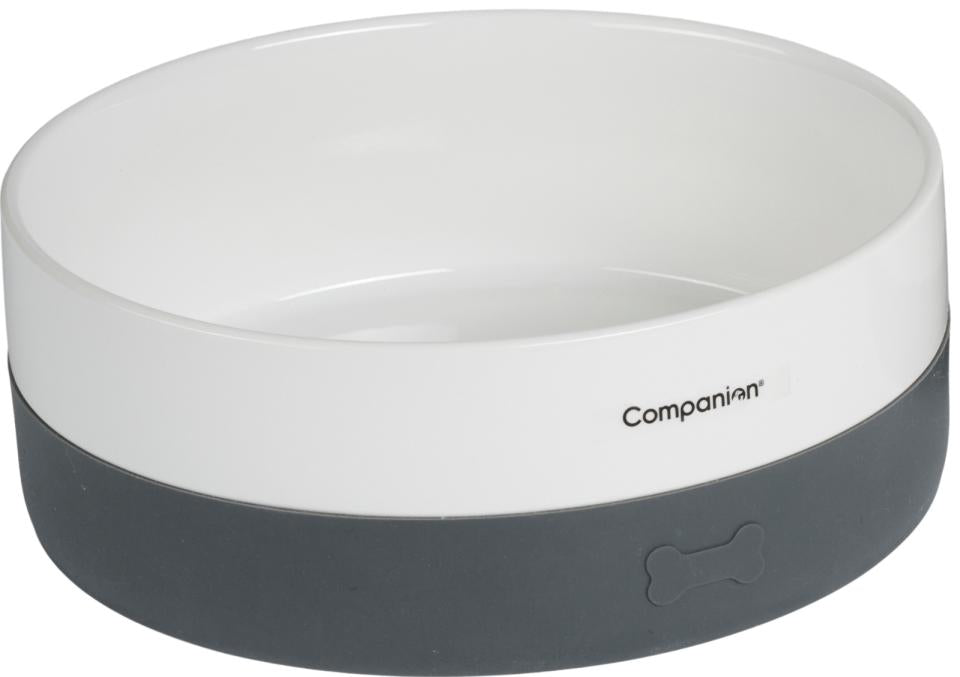 Companion Keramisk skål med silikonbotten