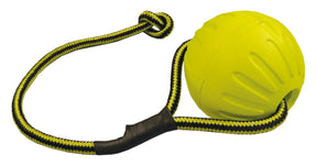 D&C Foam boll med rep L 9 cm för hundar