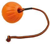D&C Foam boll med rep L 9 cm för hundar