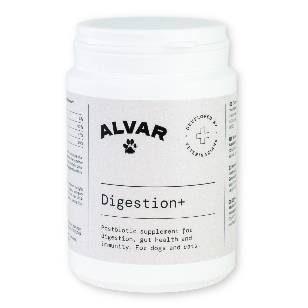 Alvar Pet Digestion+ tillskott för hund och katt 100 g