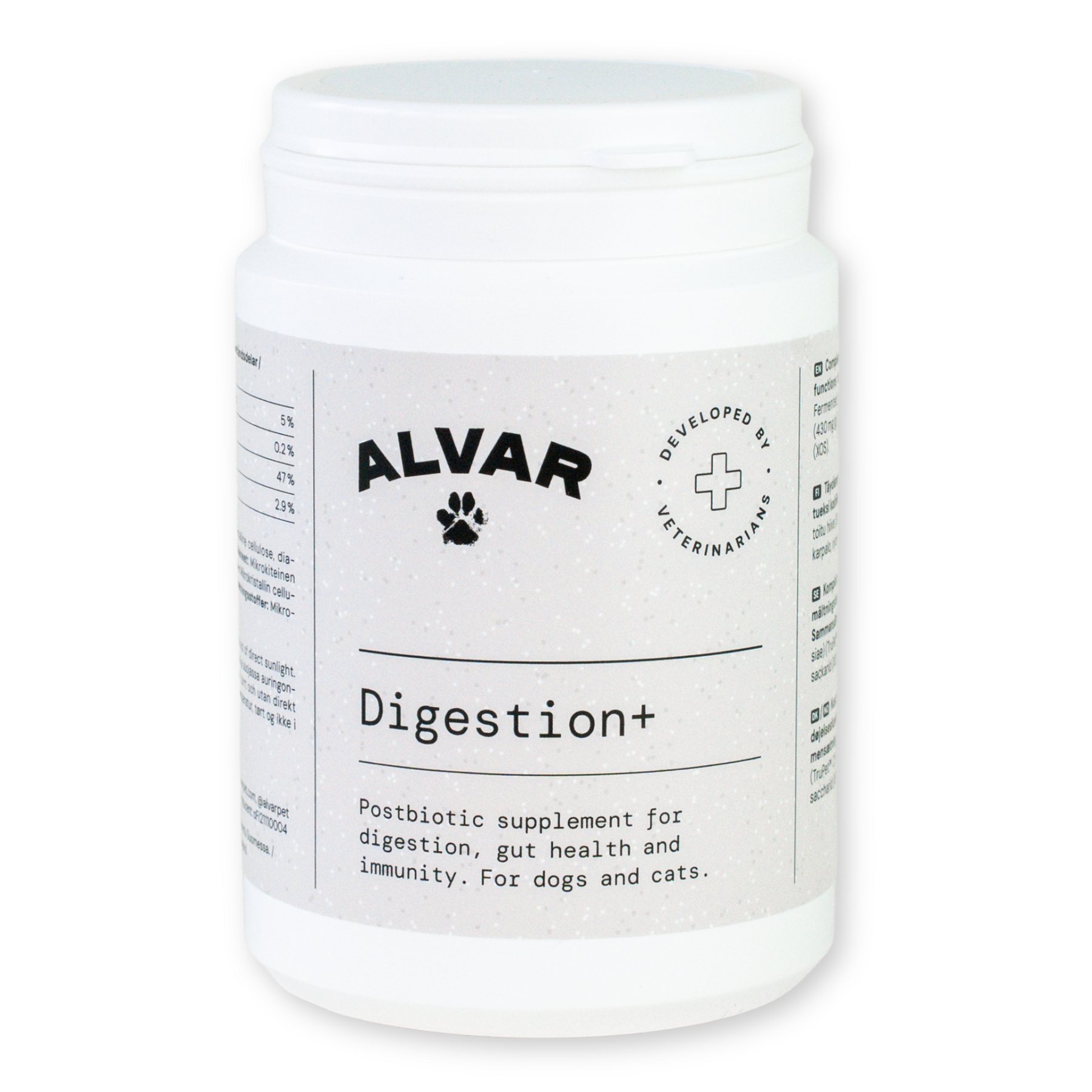Alvar Pet Digestion+ tillskott för hund och katt 100 g