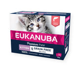 Eukanuba Cat Grain Free Kitten Salmon Patee 12 x 85 g för kattungar