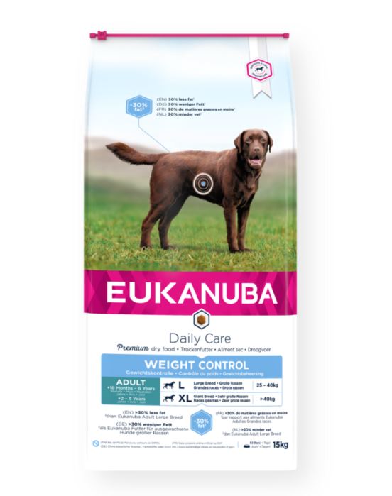 Eukanuba Canine Daily Care Weight Control Large 15 kg för hundar