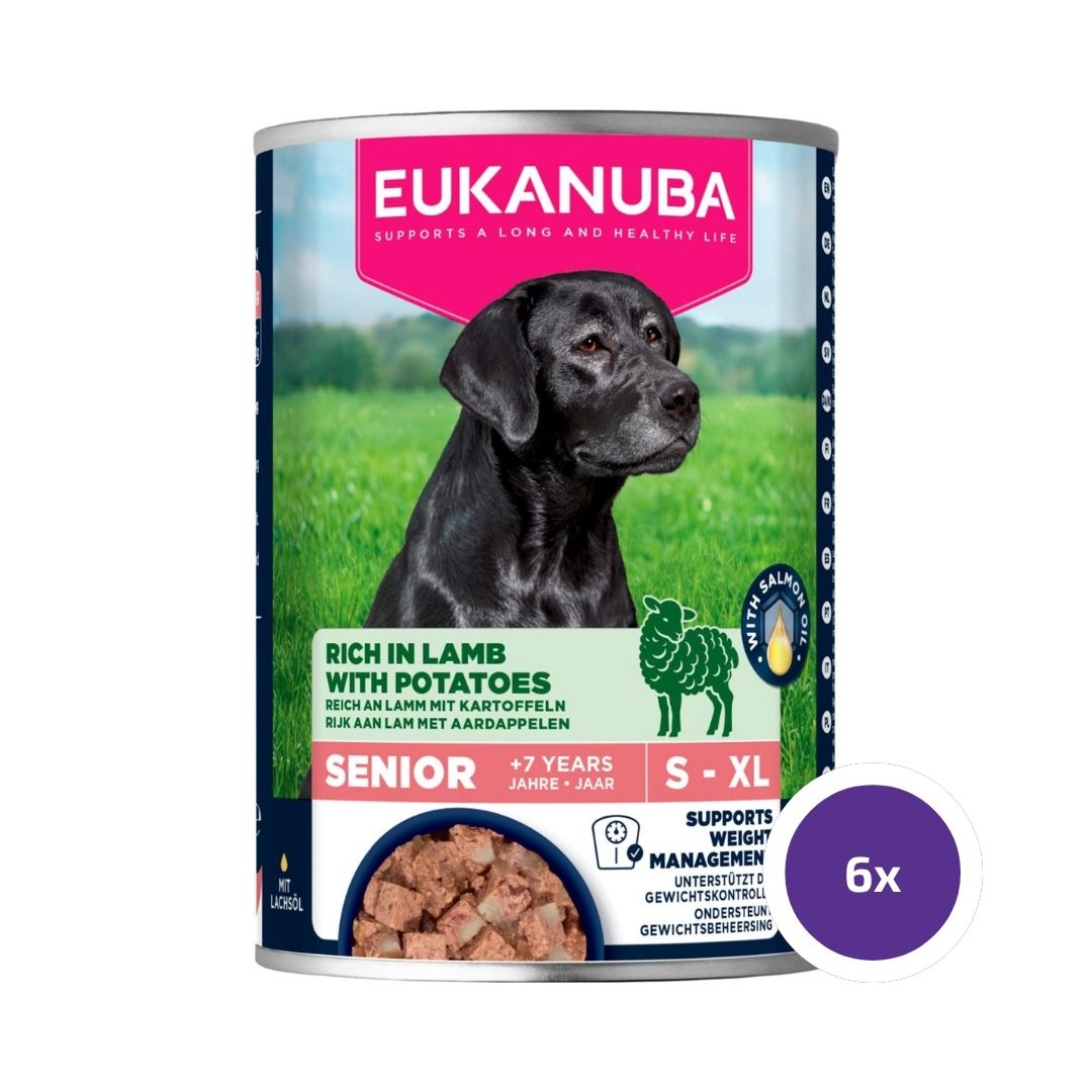Eukanuba wet food senior lamb with potatoes för hund 6 x 400 g FLERPACK