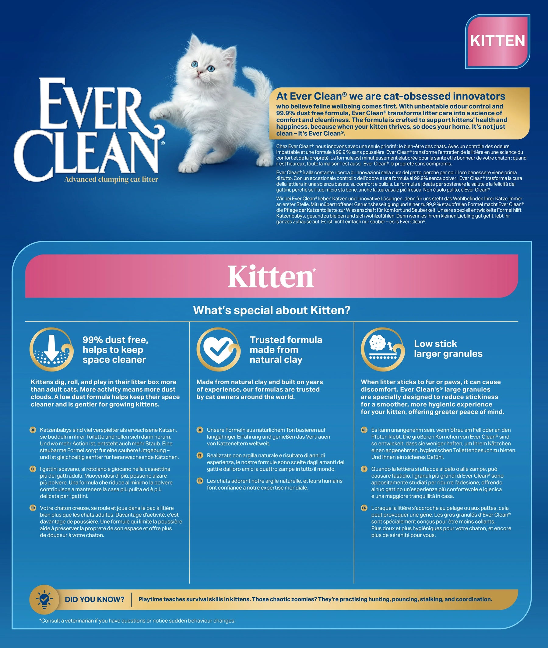Ever Clean Kitten kattsand 10 L