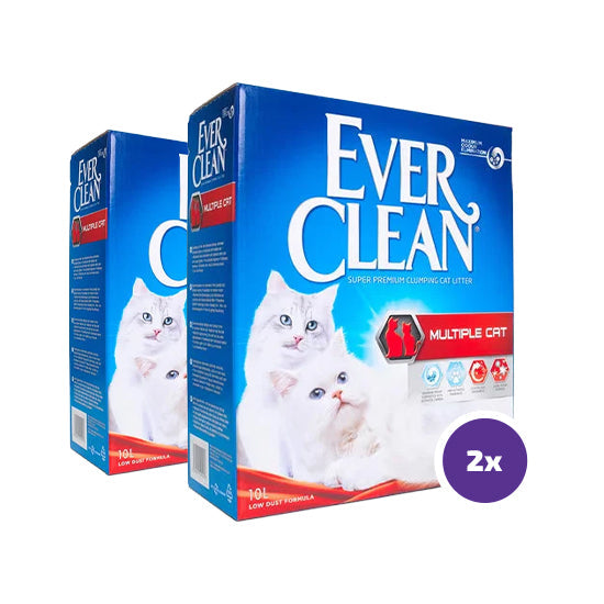 Ever Clean Multiple Cat kattsand 2 x 10 L dubbelpack