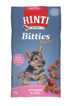 Rinti Bitties Valp Kyckling & Anka för hundar 75 g
