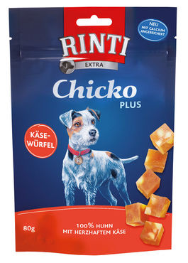 Rinti Extra Chicko Plus Kyckling-ostkuber för hundar 80 g
