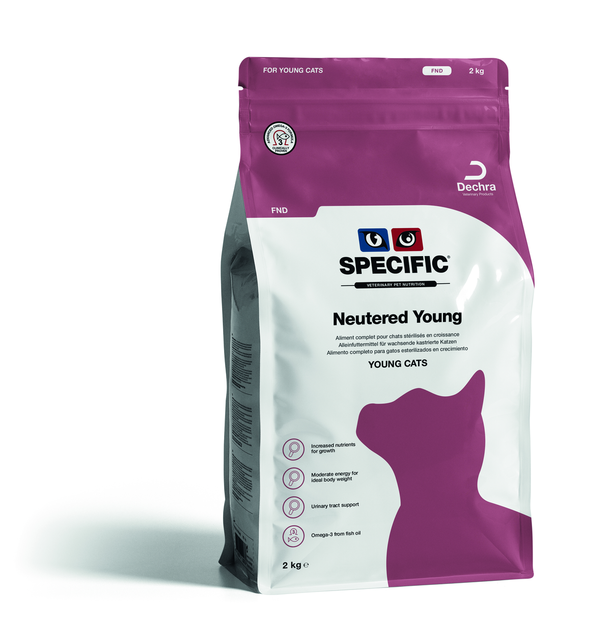 Specific FND Neutered Young för katter 2 kg