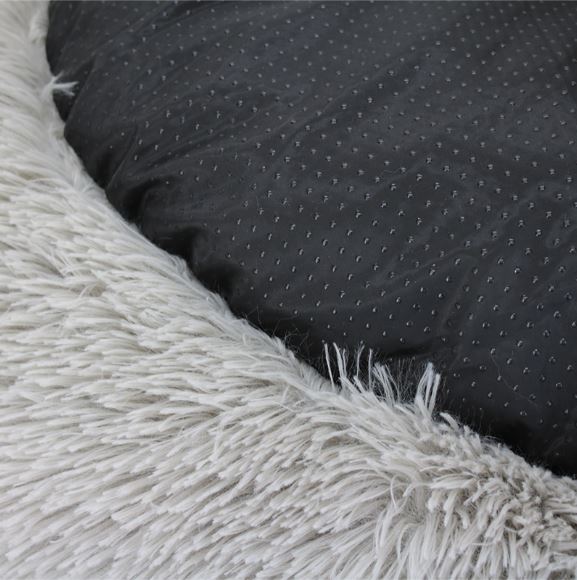 Brava Fluffy lugnande bädd beige storlek XL