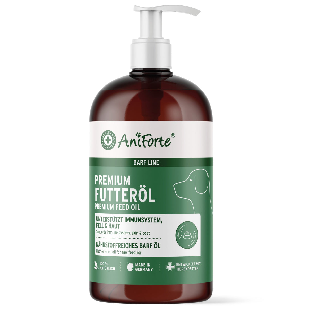 AniForte BARF-Line Premium Feed Oil tillskott för hundar 500ml