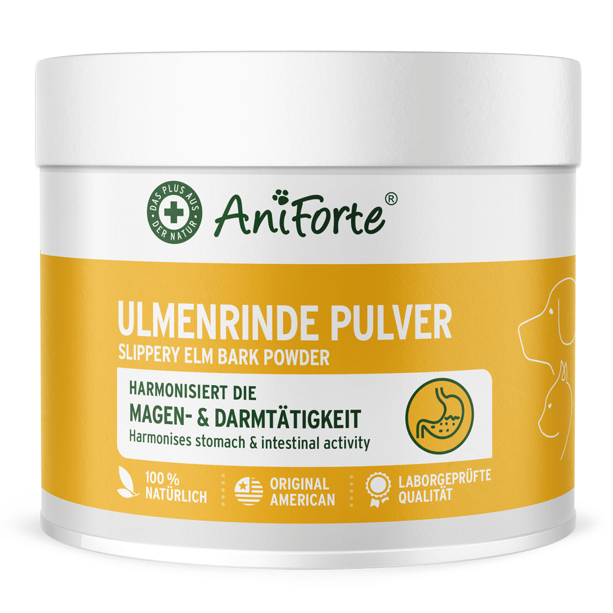 AniForte Elm Bark Powder tillskott för hund och katt 100 g