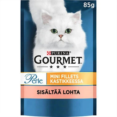 Gourmet Perle Lax Minifiléer i sås 85 g för katter