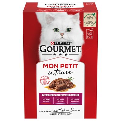 Gourmet Mon Petit Kötturval 6 x 50 g för katter