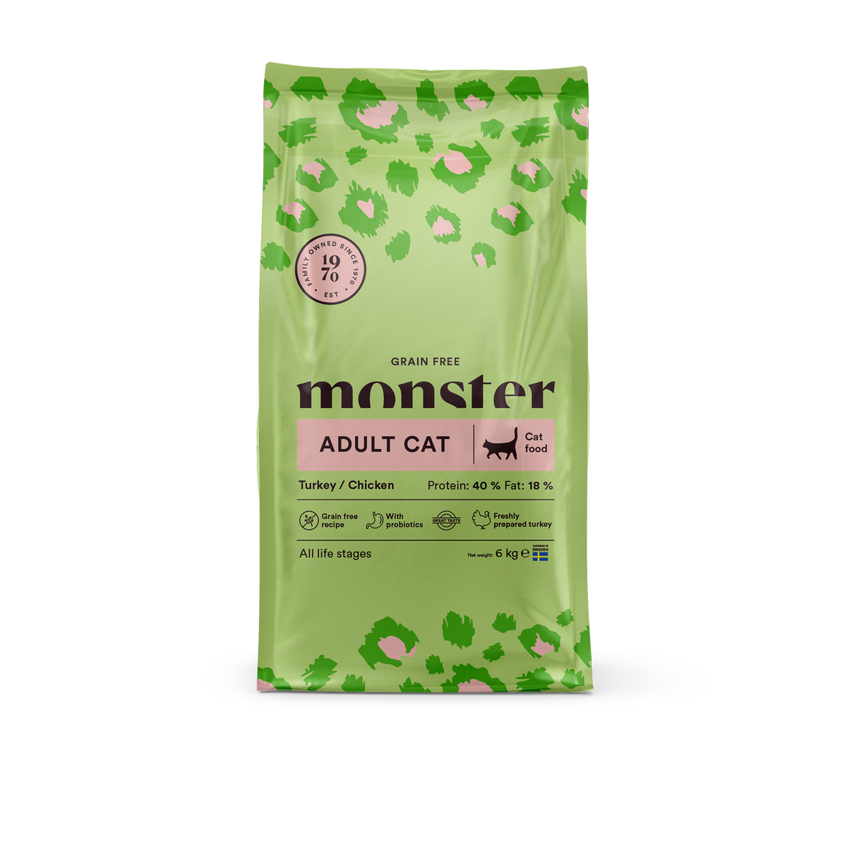Monster Cat Grain Free Adult Turkey-Chicken Kattmat
