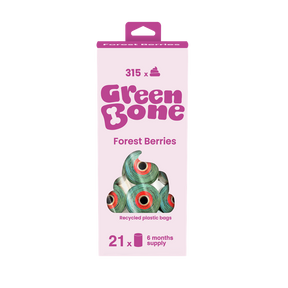 Green Bone Bajspåsar med doft av skogsbär