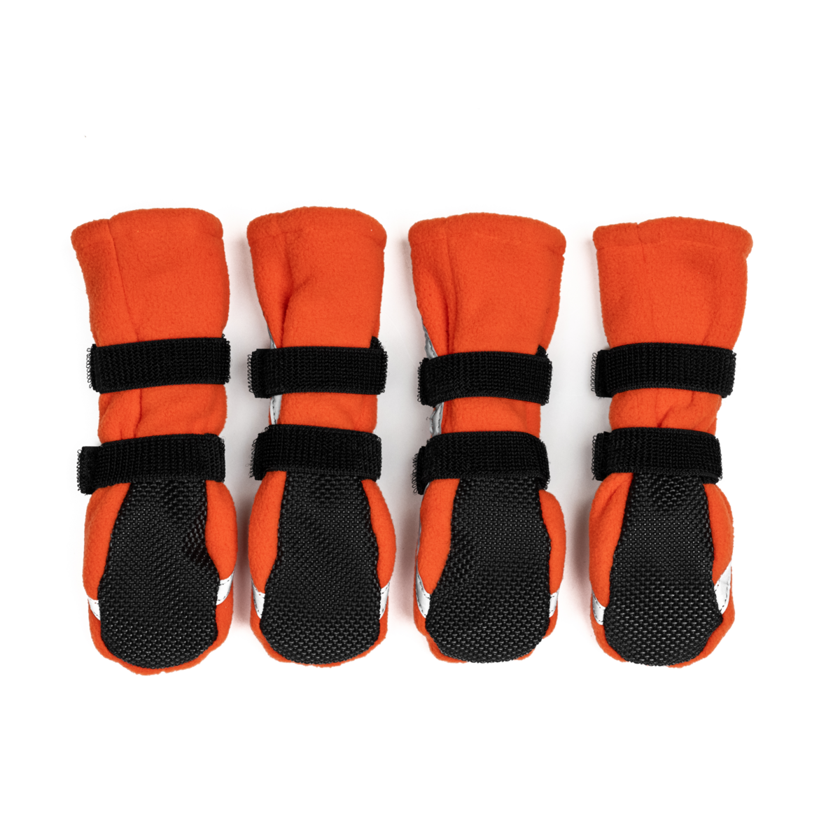 FINNERO Halla reflexiva fleecetossor orange 4-pack