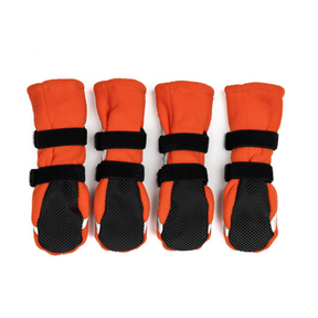 FINNERO Halla reflexiva fleecetossor orange 4-pack