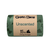 Green Bone Oparfymerade bajspåsar 15 st för hundar