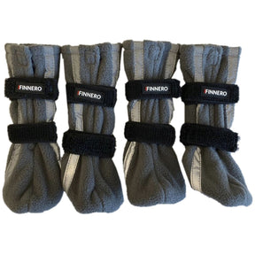 FINNERO Halla reflexiva fleecetossor grå 4-pack XS för hundar