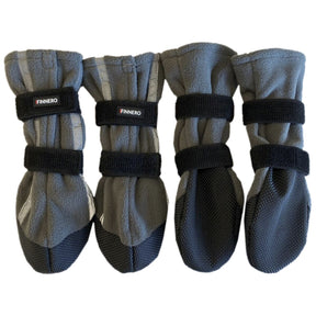 FINNERO Halla reflexiva fleecetossor grå 4-pack XL för hundar