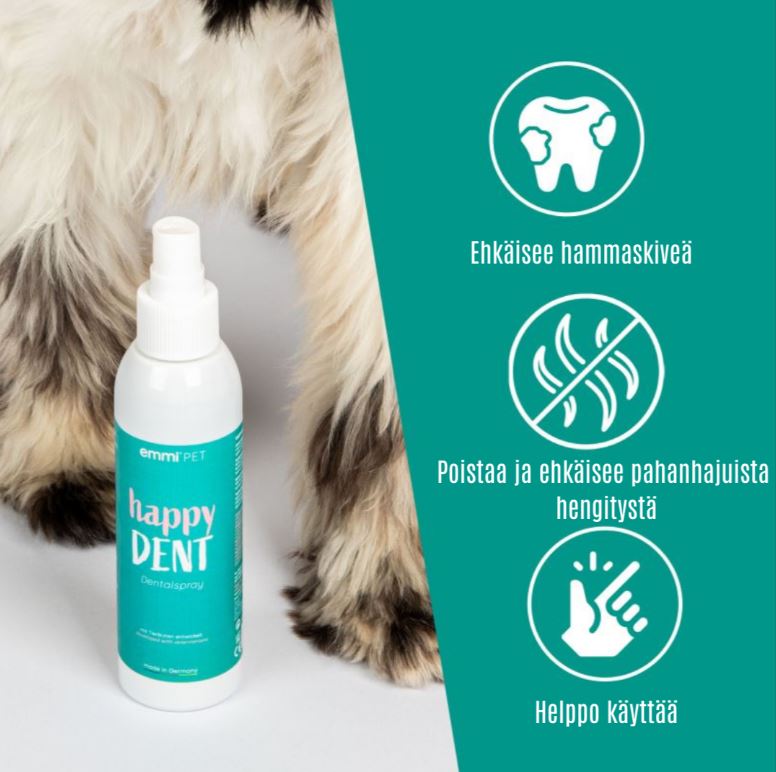 Emmi-pet HappyDENT mun- och tandspray för hundar 150 ml