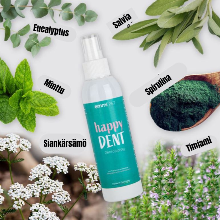 Emmi-pet HappyDENT mun- och tandspray för hundar 150 ml