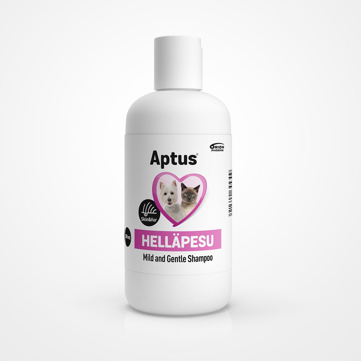 Aptus mild parfymfri schampo för hundar och katter 250 ml
