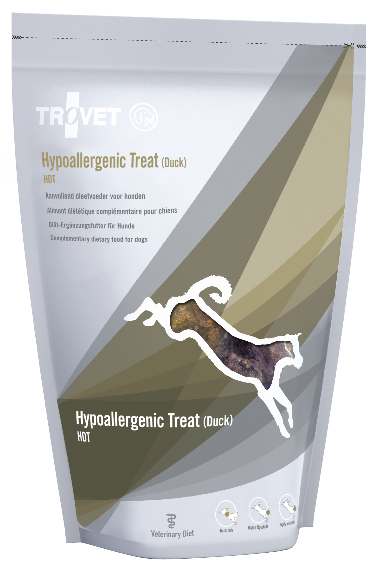 Trovet HDT Hypoallergenic Godis Anka för hundar 250 g
