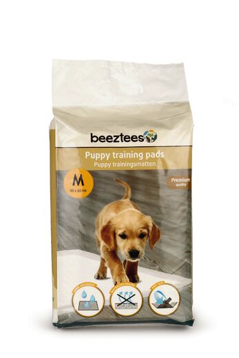 Beeztees engångsvalpunderlägg M 60 x 60 cm 15 st för hundar