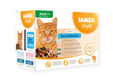 Iams Feline Delights Sea Collection i Sås 12 x 85 g för katter