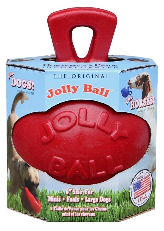 Jolly Ball 20 cm röd leksaksboll för hästar och hundar