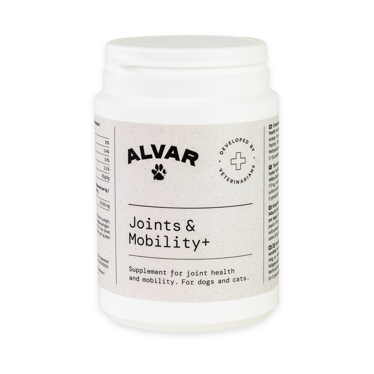 Alvar Pet Joints & Mobility+ kosttillskott för hund och katt 175 g