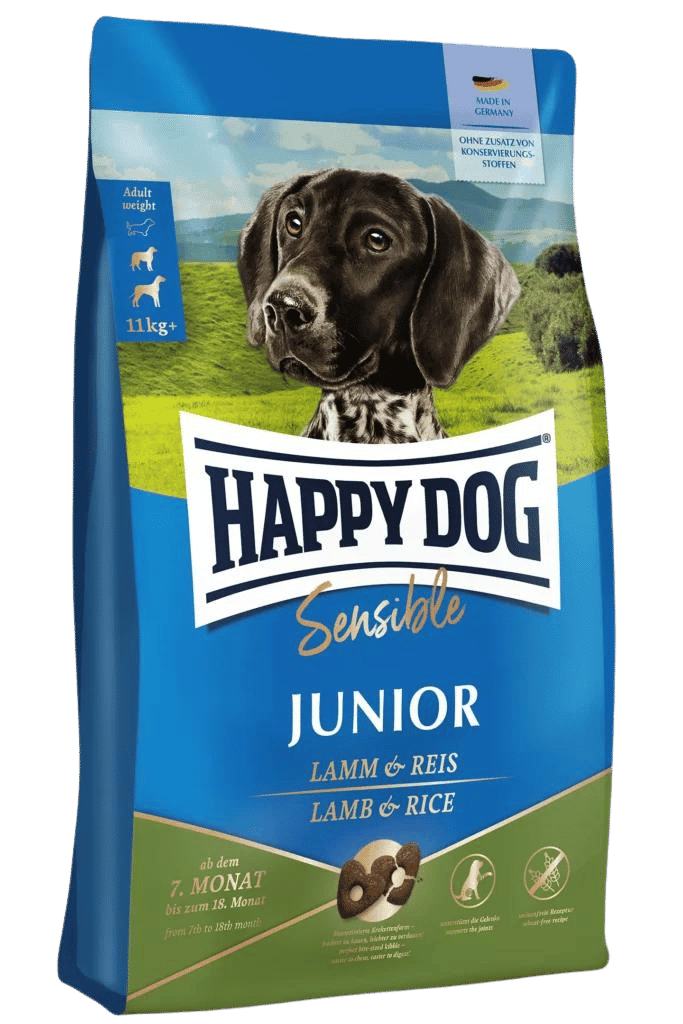 Happy Dog Sensible Junior Lamm & Reis 10 kg för hundar