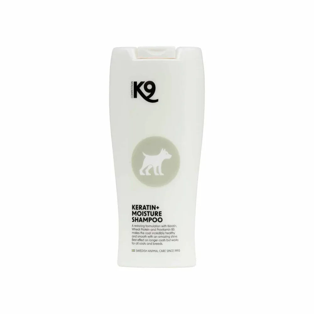 K9 Keratin Moisture taastav ja tugevdav šampoon koertele 300 ml