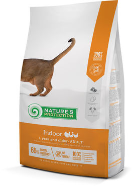 Nature's Protection Adult indoor fågel 400 g för katter