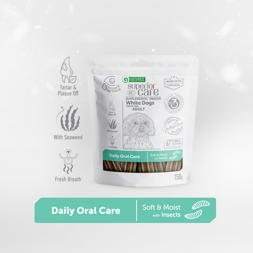 Nature's Protection Superior Care White Dogs Oral Care Insect dental stick 150 g