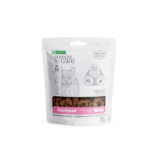 Nature's Protection Superior Care Sterilised fågelgodis 75 g för katter