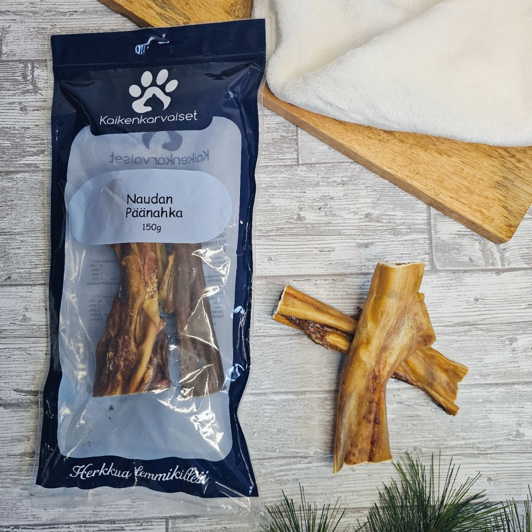 Kaikenkarvaiset Nötbottenhudsremsor 150 g