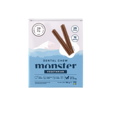 Monster Dental Chew Vegetarian taimsed närimispulgad koertele, M suurus, 28 tk pakis