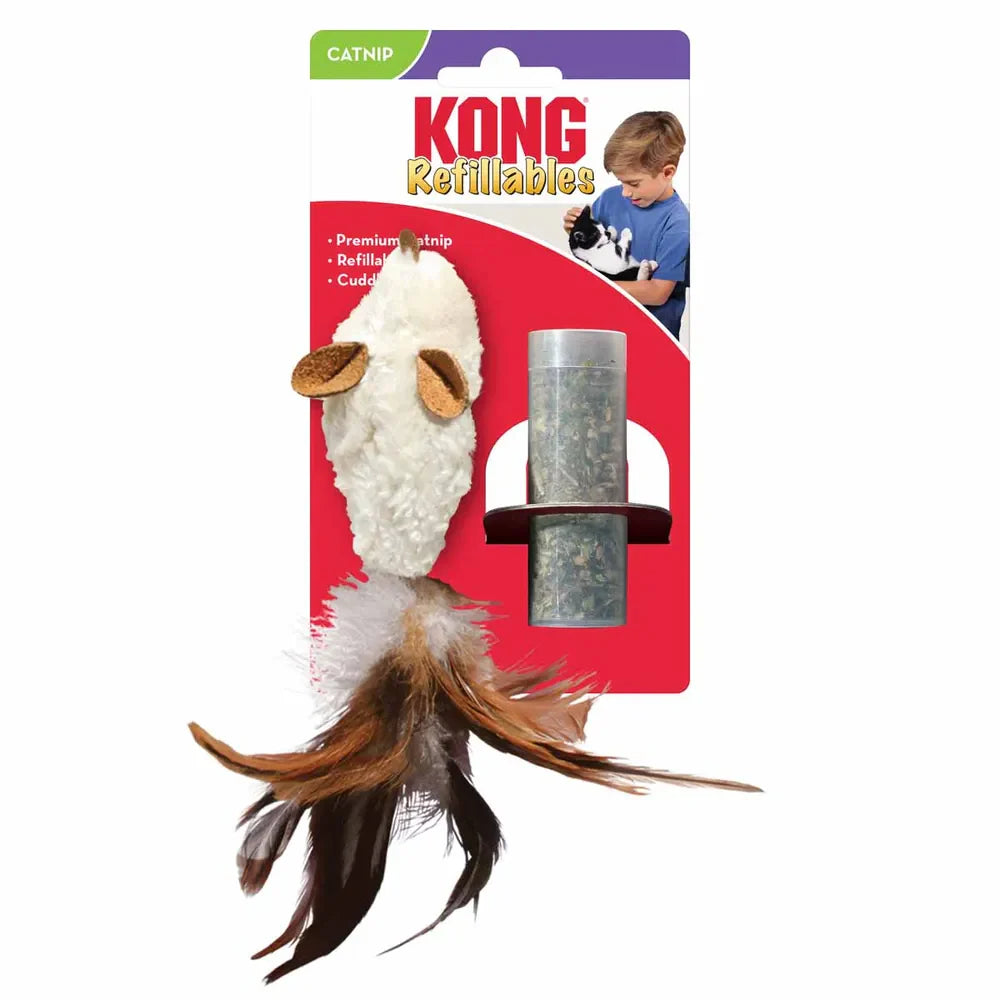 KONG Cat Refillable Mouse with Catnip