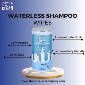 Pet Clean torrschampowipes 50 st för hundar och katter