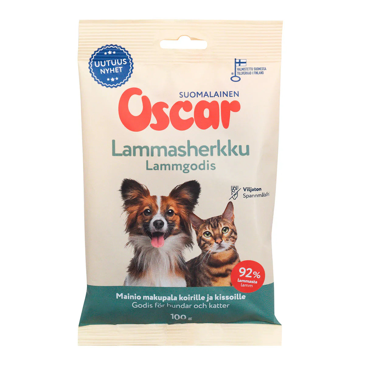 Oscar Lammgodis 100 g för hundar och katter